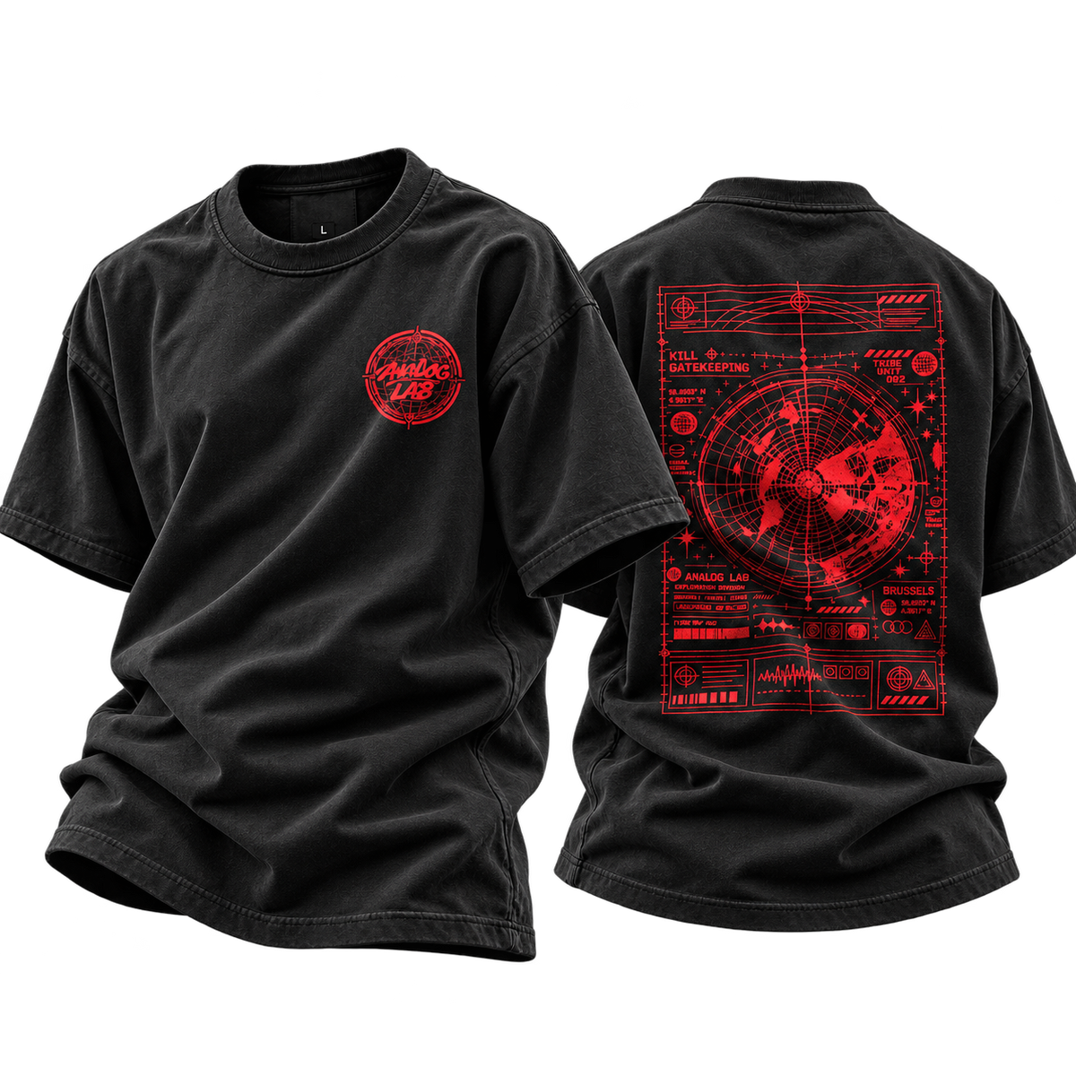 ANALOG LAB BRUSSELS OPENFORM BLK TEE SHIRT
